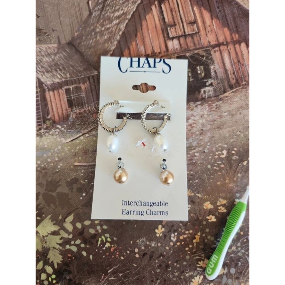 Chaps  for for one interchangeable  earring  charms and hoops